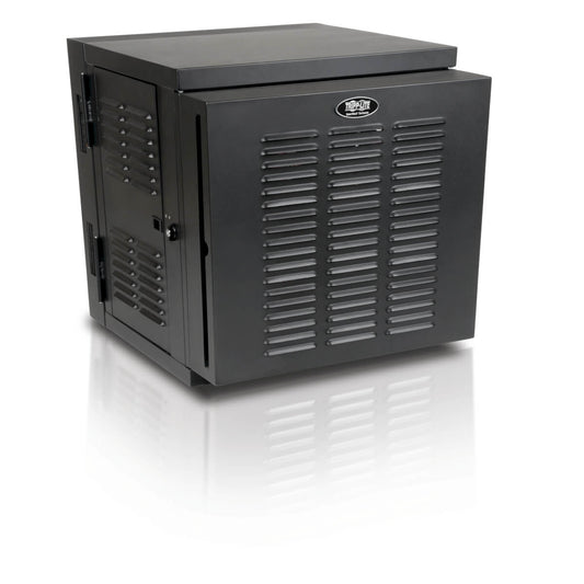 12U SWITCH-DEPTH WALL-MOUNT SMALL RACK ENCLOSURE FOR HARSH ENVIRONMENTS, HINGED