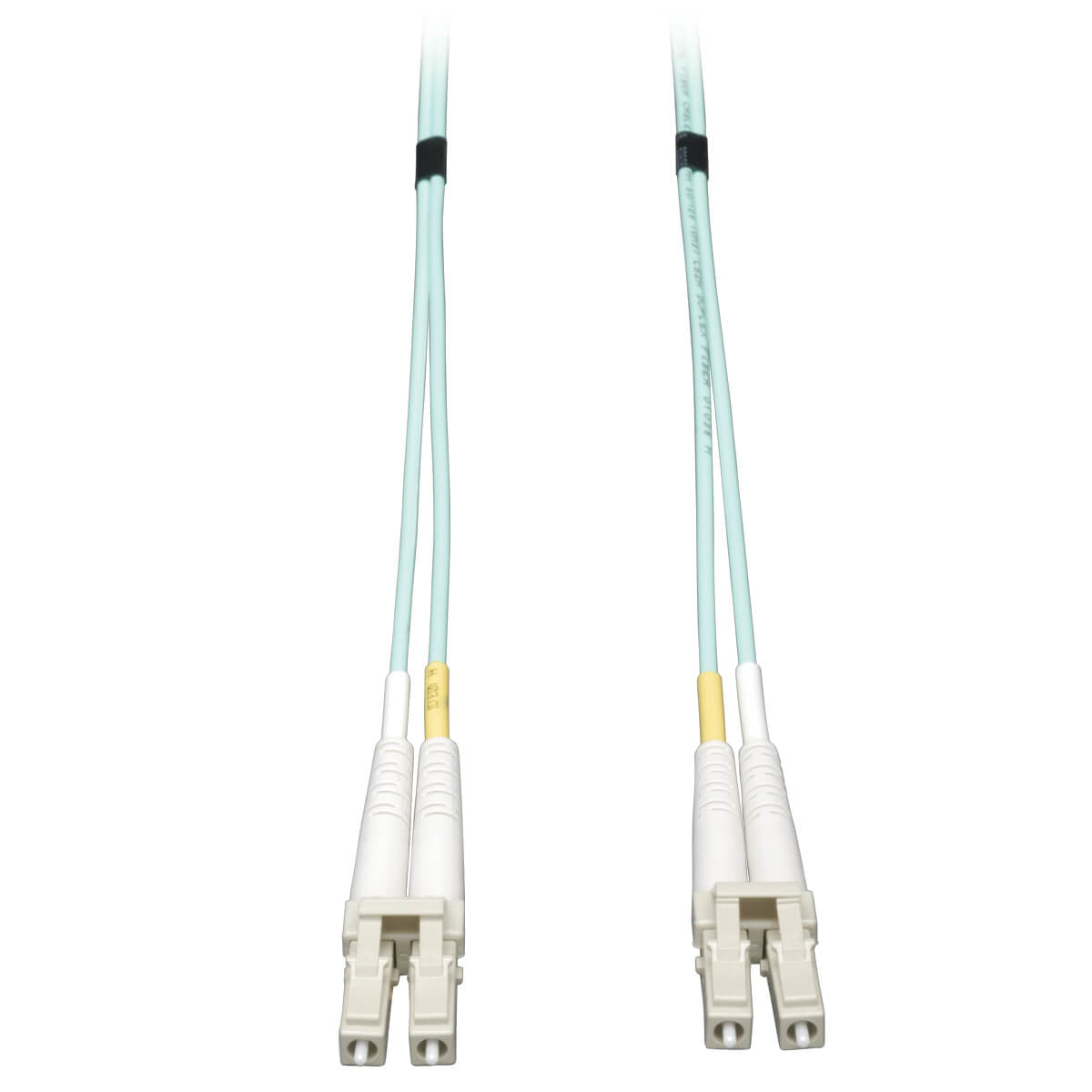 10GB DUPLEX MULTIMODE 50/125 OM3 LSZH FIBER PATCH CABLE, (LC/LC) - AQUA, 35M (11