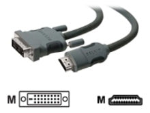 VIDEO CABLE - HDMI / DVI - 19 PIN HDMI TYPE A - MALE - 24 PIN DIGITAL DVI - MALE