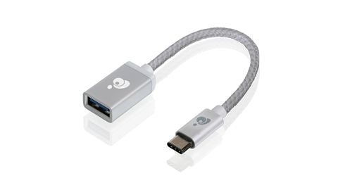 G2LU3CAF10-SIL - iogear CHARGE & SYNC USB-C TO USB TYPE-A ADAPTER - SILVER