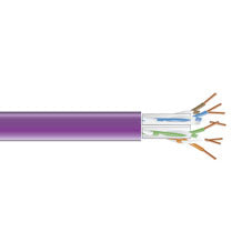 CAT6 550-MHZ SOLID ETHERNET BULK CABLE - UNSHIELDED (UTP), CMR PVC, PURPLE, 1000