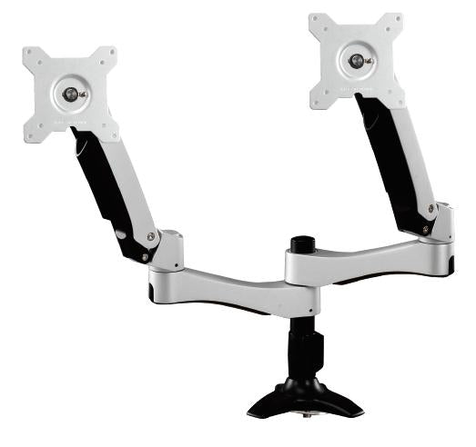 AMR2AP - Amer Networks AMER DUAL SPRING LOADED ARTICULATING GROMMET BASED MOUNITOR MOUNT. SUPPORTS UP T