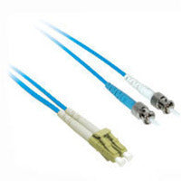 C2G 5m LC/ST Plenum-Rated Duplex 50/125 Multimode Fiber Patch Cable fiber optic cable 196.9" (5 m) Blue