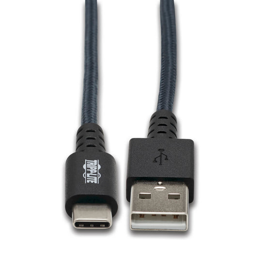 U038-003-GY-MAX - Tripp Lite HEAVY DUTY USB-A TO USB C CHARGING SYNC CABLE ANDROID M/M 3FT