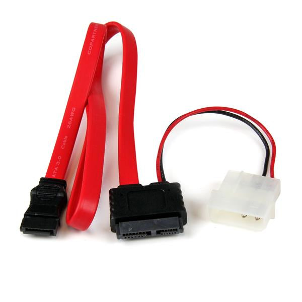 SLSATAF36 - StarTech.com STARTECH 36IN SLIMLINE SATA TO SATA WITH LP4 POWER CABLE ADAPTER
