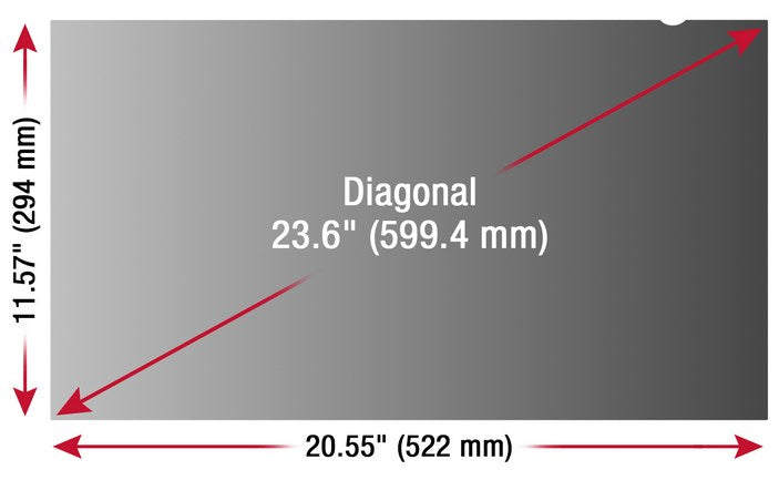 Viewsonic VSPF2360, VIEWSONIC 23.6 PRIVACY FILTER SCREEN