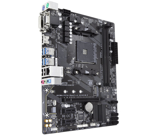 Gigabyte GA-A320M-S2H V2 (rev. 1.1) AMD B350 Socket AM4 micro ATX