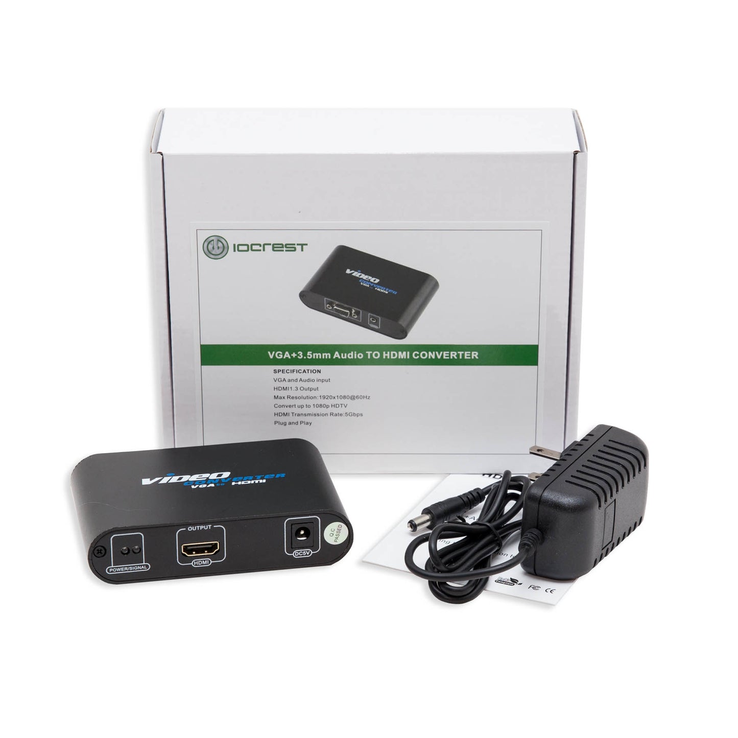 SY-ADA31050 - SYBA VGA + 3.5MM AUDIO TO HDMI CONVERTER