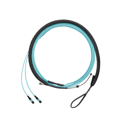 Panduit FXTRP7NQSONF003 fiber optic cable 35.8" (0.91 m) PanMPO LC OFNP OM3 Aqua color