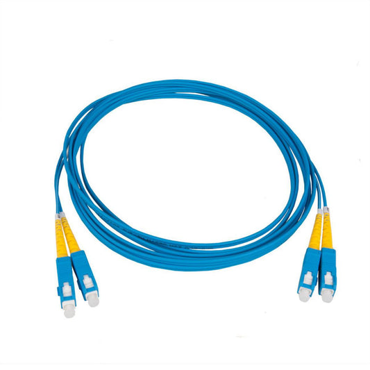 C2G 10m LC/ST Plenum-Rated 9/125 Duplex Single-Mode Fiber Patch Cable - Blue fiber optic cable 393.7" (10 m)