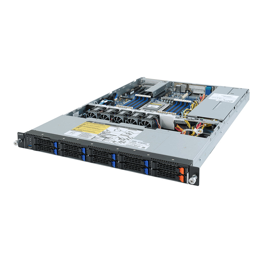 Gigabyte R152-Z31 server barebone Socket SP3 Rack (1U) Black