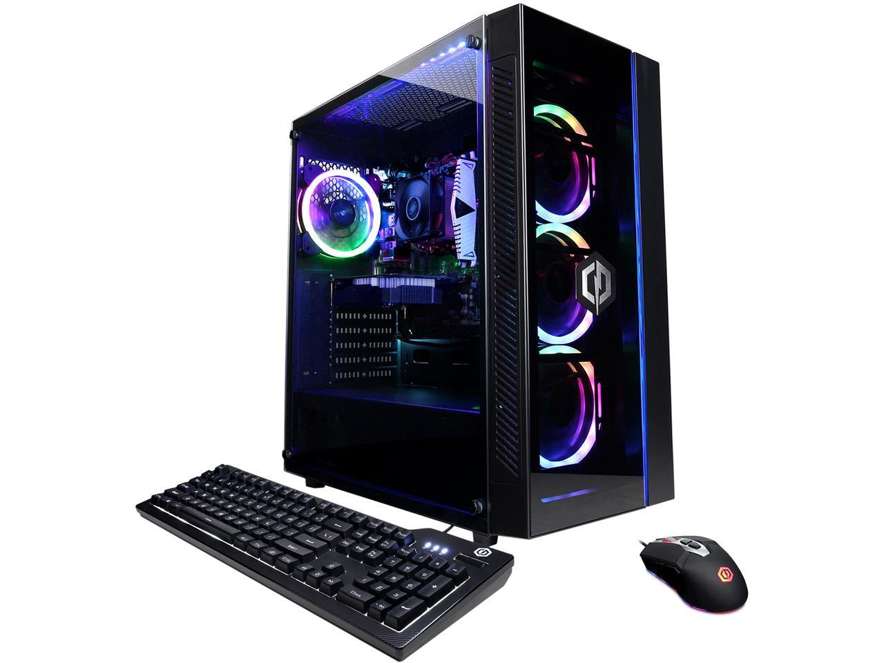 CyberpowerPC GMA8840CPGV6 PC/workstation 3100 Midi Tower AMD Ryzenâ„¢ 3 8 GB DDR4-SDRAM 500 GB SSD Windows 11 Home Black