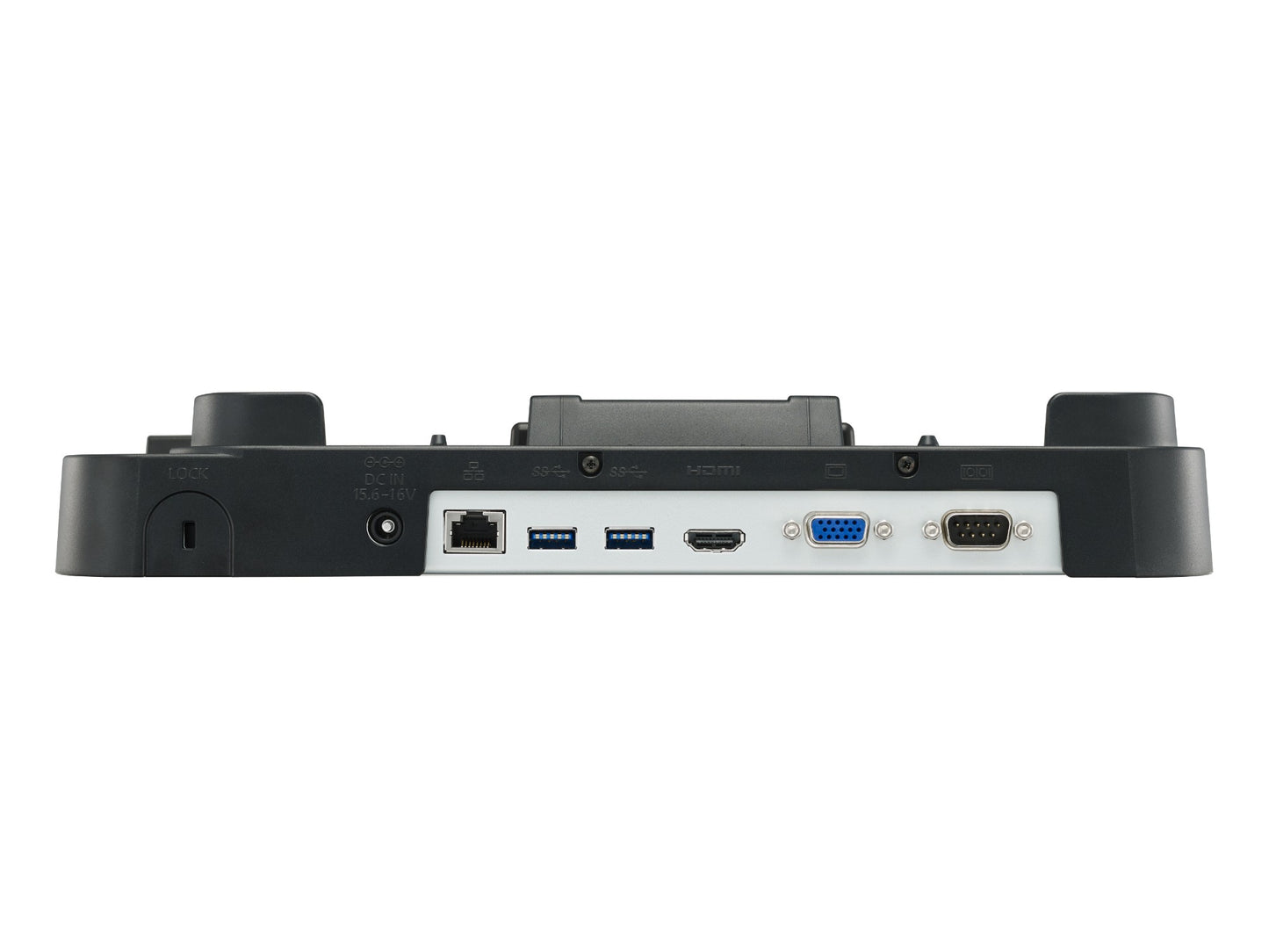 DESKTOP DOCK FOR CF-20.   USB 3.0 (2), USB 2.0 (2), HDMI, VGA, SERIAL, LAN, KENS