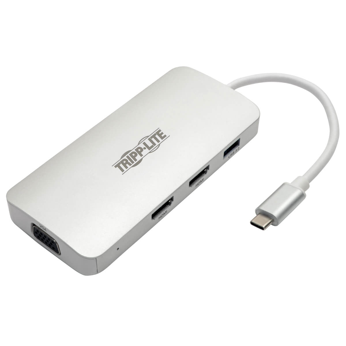 Tripp Lite U442-DOCK12-S interface hub USB 3.2 Gen 2 (3.1 Gen 2) Type-C 5000 Mbit/s Silver