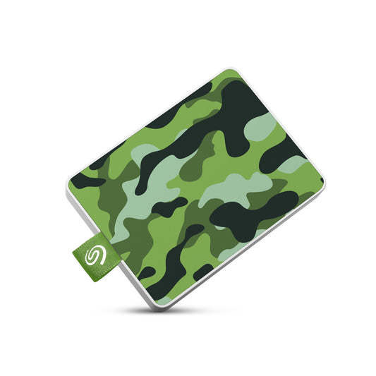 Seagate STJE500407 external hard drive 500 GB Camouflage, Green