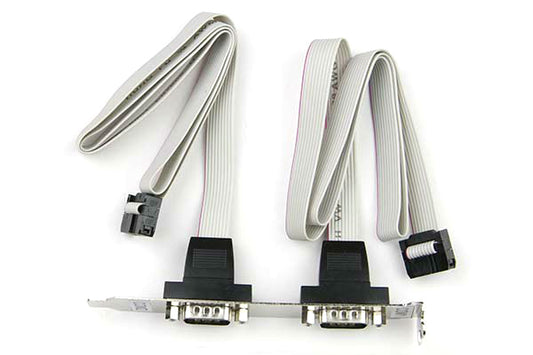 Supermicro CBL-CDAT-0602 serial cable Black, Gray 23.6" (0.6 m) 2x 9-pin 2x COM