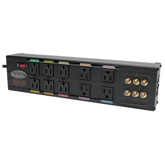 Tripp Lite Isobar Home/Business Theater Surge Suppressor Black 10 AC outlet(s) 120 V 94.5" (2.4 m)