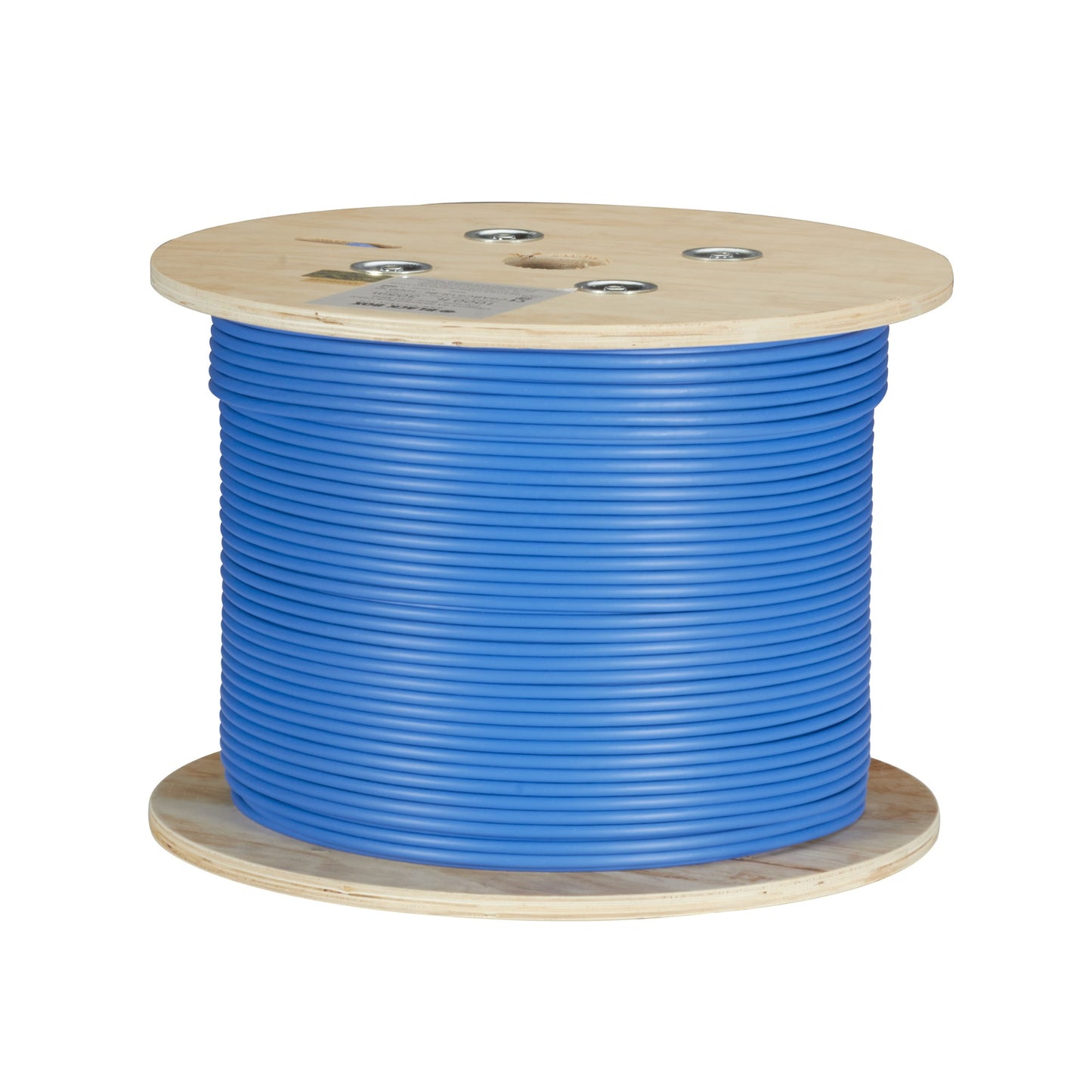 CAT6A 650-MHZ SOLID ETHERNET BULK CABLE - SHIELDED (F/UTP), CMP PLENUM, BLUE, 10