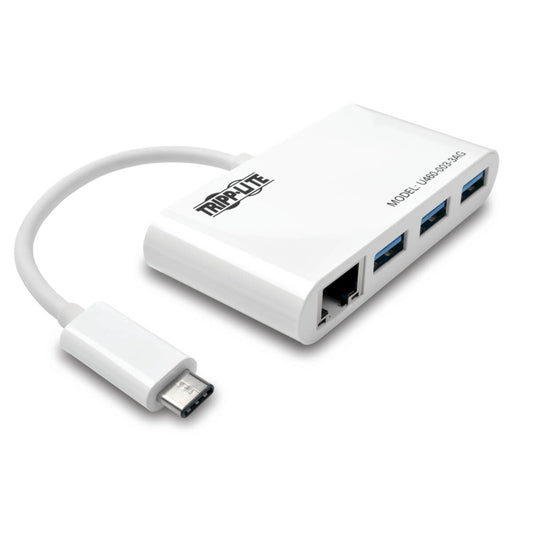 Tripp Lite U460-003-3AG interface hub USB 3.2 Gen 1 (3.1 Gen 1) Type-C 5000 Mbit/s White