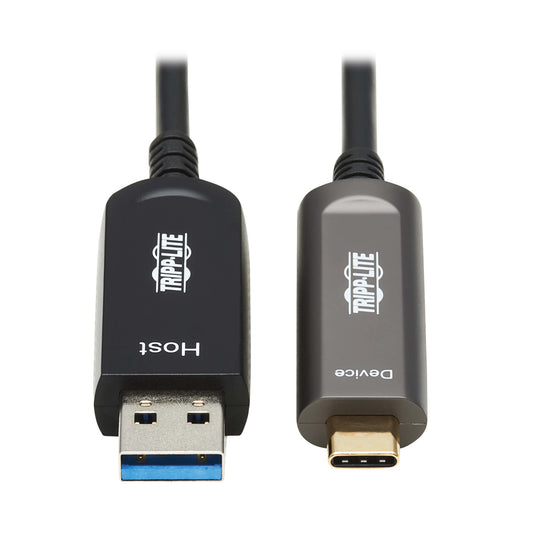 Tripp Lite U428F-20M-D3 USB cable 787.4" (20 m) USB 3.2 Gen 2 (3.1 Gen 2) USB A USB C Black