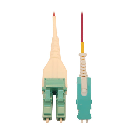 Tripp Lite N823L-02M-MG fiber optic cable 79.1" (2.01 m) SN LC OFNR OM4 Aqua color, Magenta, White