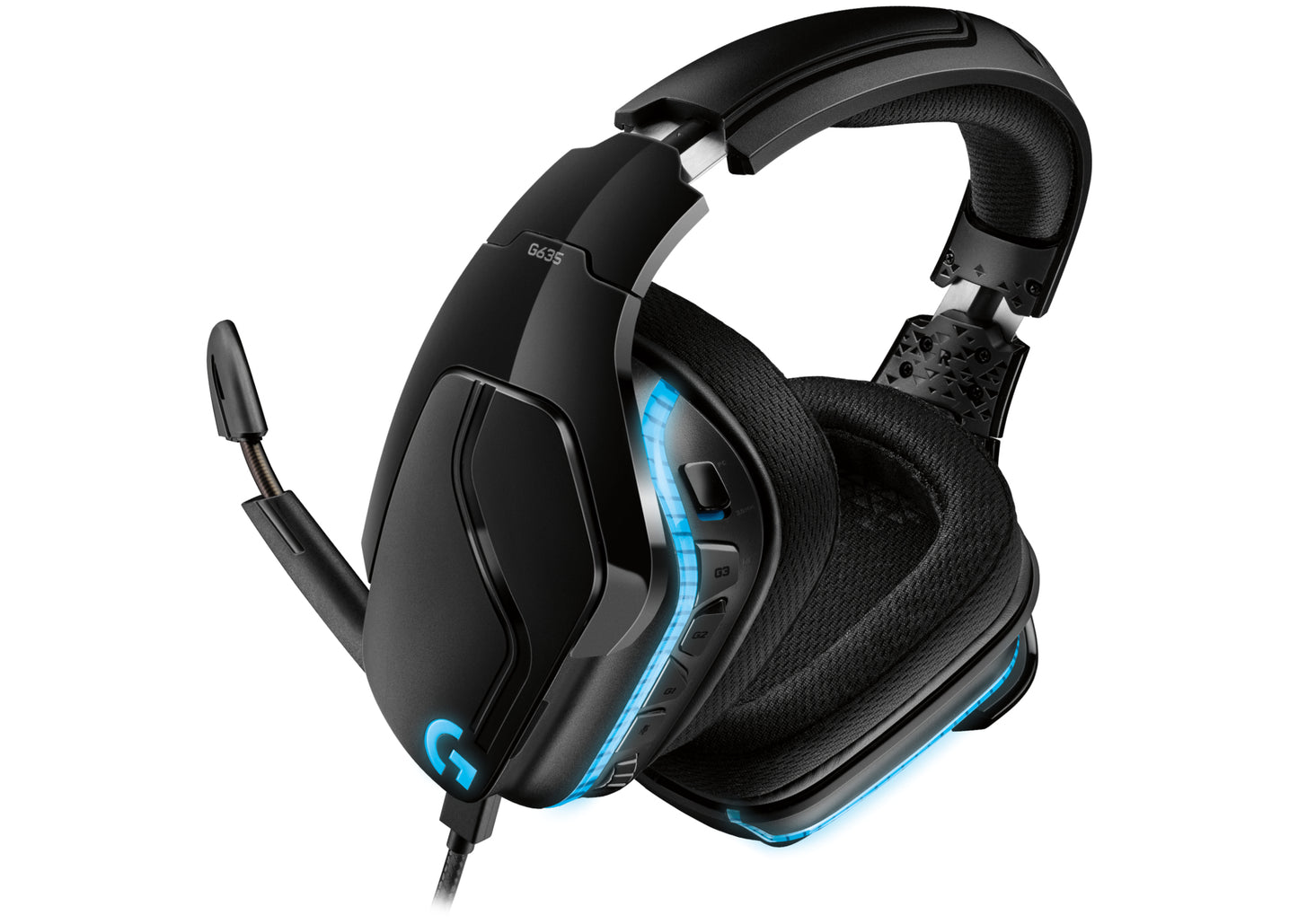 Logitech G G635 Headset Wired Head-band Gaming Black, Blue