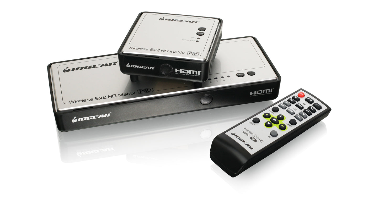 GWHDMS52MB - iogear LONG RANGE WIRELESS 5 X 2 HD MATRIX PRO