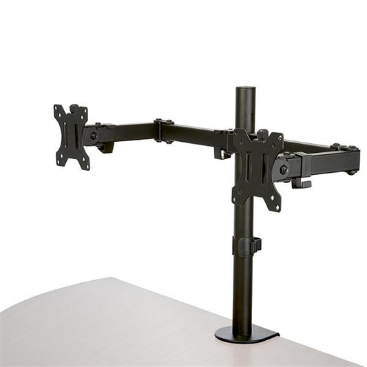 VESA 75X75/100X100 DESK MOUNT DUAL MONITOR ARM SUPPORTS DISPLAYS UP TO 32 INCH (