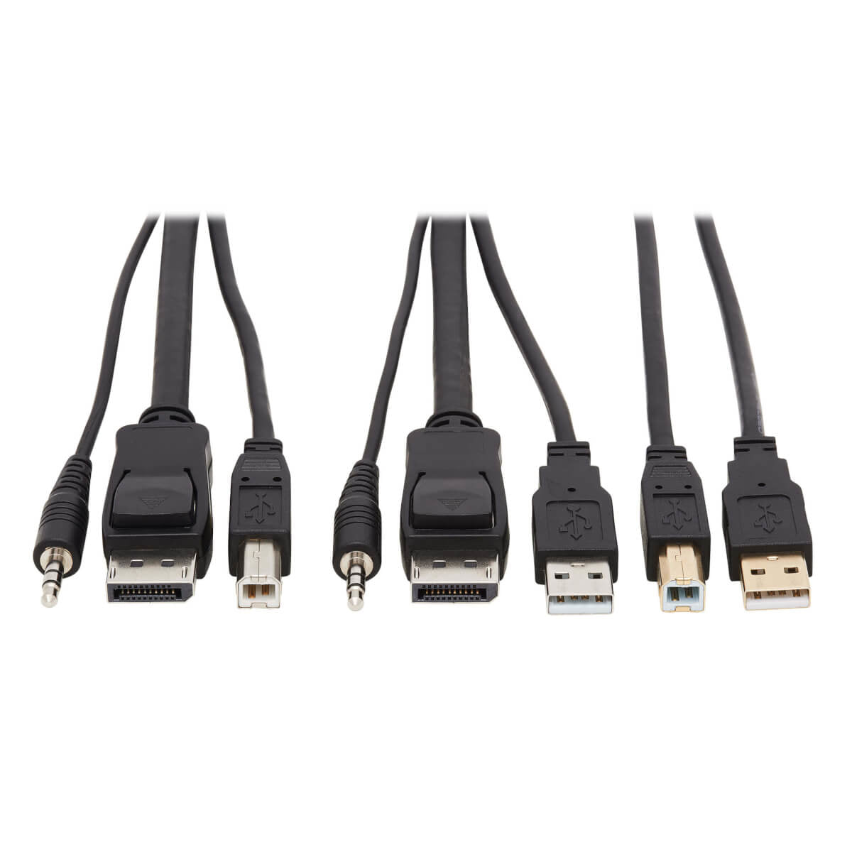 DISPLAYPORT KVM CABLE KIT - DP, USB, 3.5 MM AUDIO (3XM/3XM) + USB (M/M), 4K, 4:4