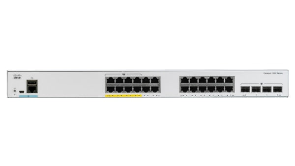 Cisco Catalyst C1000-24FP-4G-L network switch Managed L2 Gigabit Ethernet (10/100/1000) Power over Ethernet (PoE) Gray