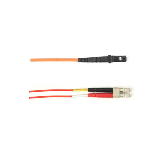 Black Box FOCMR10-001M-LCMT-RD fiber optic cable 39.4" (1 m) 2x LC MT-RJ OFNR OM3 Red