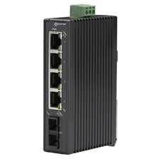 FAST ETHERNET HARDENED TEMPERATURE SWITCH(4)10/100-MBPS COPPER RJ45,(1)100-MBPS
