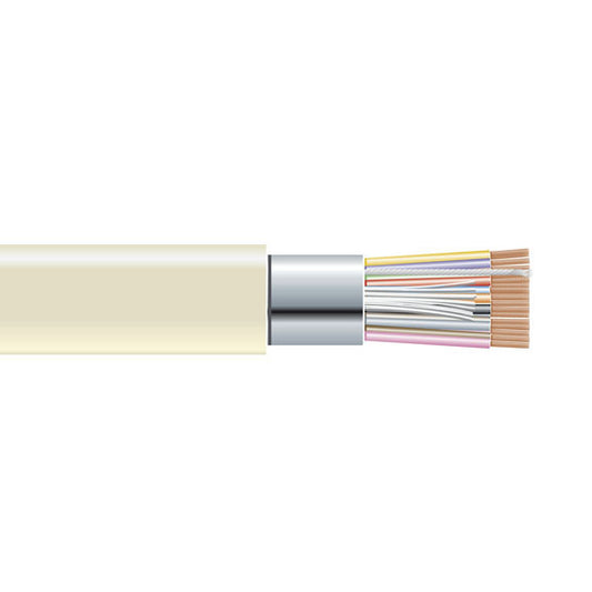 RS-232 BULK SERIAL CABLE - SHIELDED, PVC, 25-CONDUCTOR, 500-FT. (152.4-M)