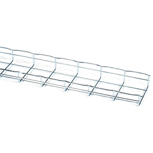 BASKET TRAY SECTION - 2"H X 10'L X 6"W, STEEL, 3-PACK, GSA, TAA