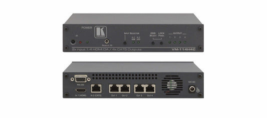 50-70958090 - Kramer Electronics THE VM-114H4C IS A HIGH-PERFORMANCE POC SWITCHER AND DISTRIBUTION AMPLIFIER FOR