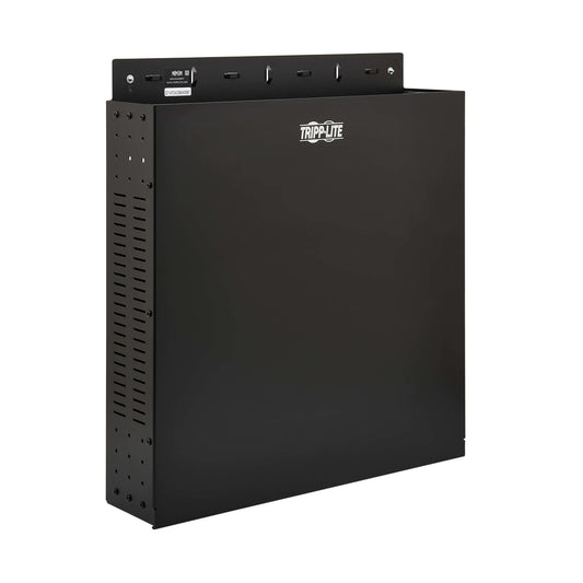 WALLMOUNT RACK ENCLOSURE VERTICAL LOW-PROFILE VENTED 2URM BLACK