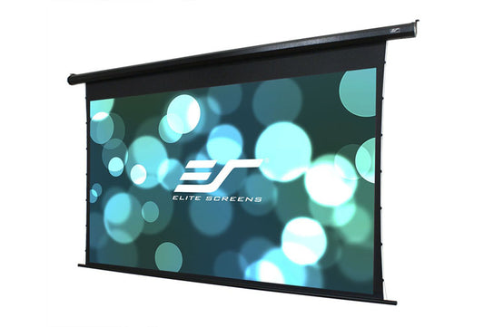 ELECTRIC100HT - Elite Screens ELECTRIC TAB-TENSIONED MOTORIZED SCREEN WITH IR REMOTE, LOW VOLTAGE 3-WAY WALL S