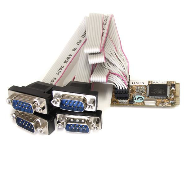ADD FOUR RS232 SERIAL PORTS TO AN EMBEDDED SYSTEM THROUGH A MINI PCI EXPRESS SLO