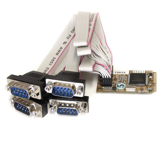 ADD FOUR RS232 SERIAL PORTS TO AN EMBEDDED SYSTEM THROUGH A MINI PCI EXPRESS SLO