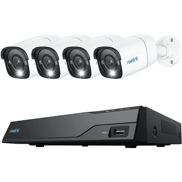 PS4KB01-8 - Reolink 8CH 4K PoE NVR 8x 8MP Bullet Cameras Kit
