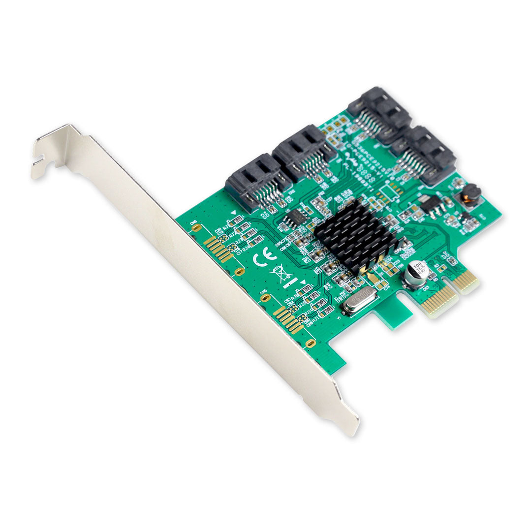 SI-PEX40064 - SYBA 4 PORT SATA III PCI-E 2.0 X1 CARD