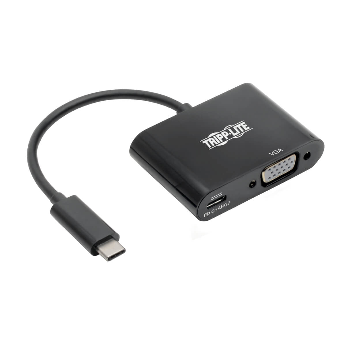 Tripp Lite U444-06N-VB-C video cable adapter 5.91" (0.15 m) USB Type-C VGA (D-Sub) + USB Type-C Black