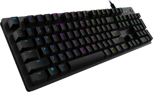 G512 CARBON LIGHT SYNC RGB MECHANICAL GAMING KEYBOARD WITH GX RED SWITCHES LINEA