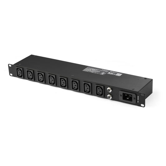 HORIZONTAL 1U 19IN 8 PORT RACK MOUNT PDU SERVER/DATA CENTER RACK - 8XC13 SOCKET