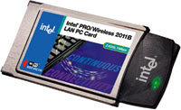 Intel Pro 2011 LAN PCCard WENet PC Card Wless 11 Mbit/s