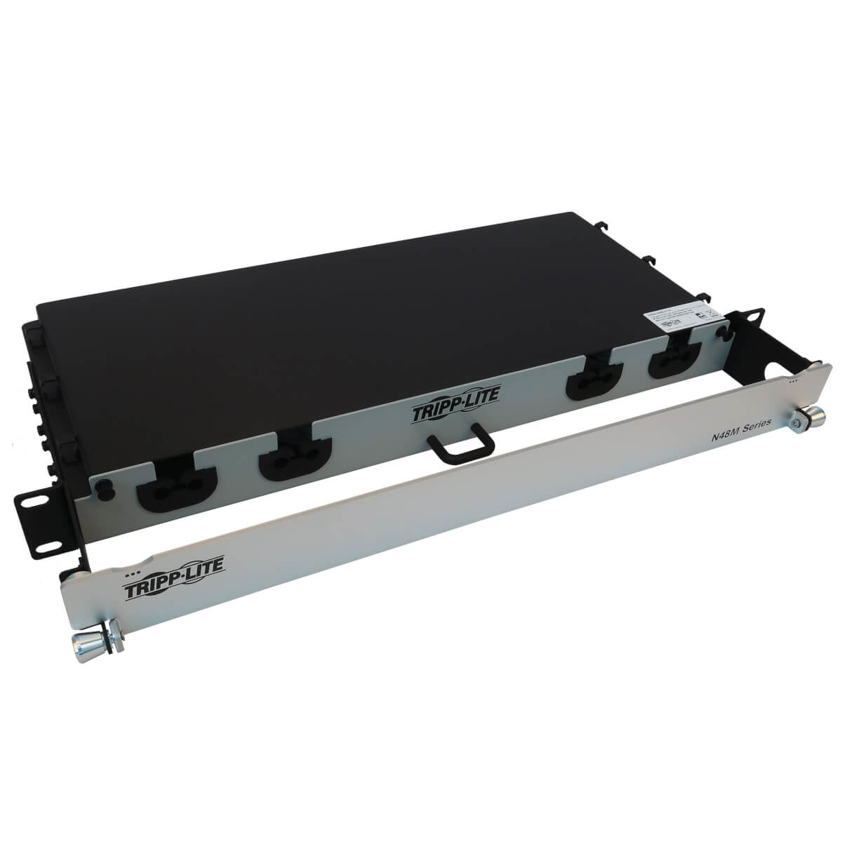 PRELOADED FIBER PANEL 1U 4X12F MTP/MPO-P