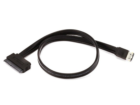 8492 - Monoprice 19INCH ESATAP TO SATA 22PIN CABLE - BLACK