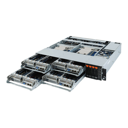 Gigabyte H242-Z11 server barebone Socket SP3 Rack (2U) Black, Gray