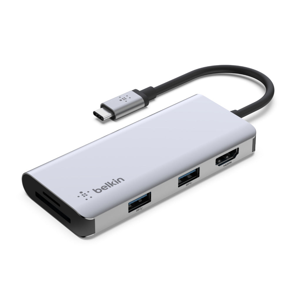 Belkin PVC002BTSGY notebook dock/port replicator Wired USB 3.2 Gen 1 (3.1 Gen 1) Type-C Silver