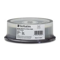 98925 - Verbatim M-DISC BD-R DL 50GB 6X WHITE INKJET PRINTABLE, HUB PRINTABLE-25PK SPINDLE